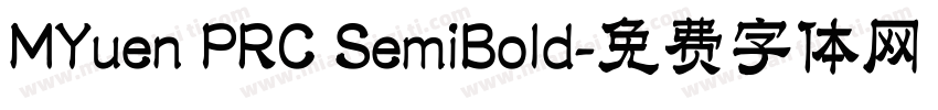 MYuen PRC SemiBold字体转换